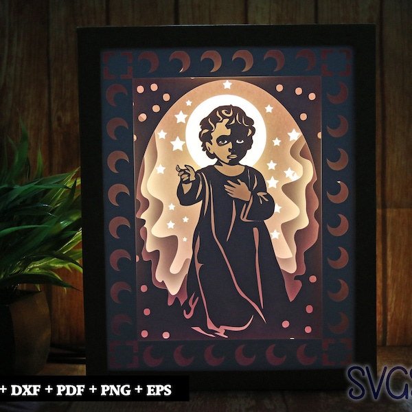 Baby Jesus Christ Paper Cut Light Box Template, 3D 8x10 Shadow Box SVG, Cricut, Silhouette DIY Baby Jesus Christ Paper Cut Light Box Template, 3D 8x10 Shadow Box SVG, Cricut, Silhouette DIY