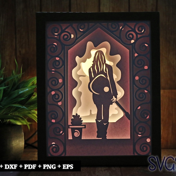 Women with Guitar Paper Cut Light Box Template, 3D 8x10 Shadow Box SVG, Cricut, Silhouette DIY Women with Guitar Paper Cut Light Box Template, 3D 8x10 Shadow Box SVG, Cricut, Silhouette DIY