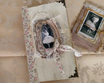 Vintage Junk Journal *Ballerina*Grungy Tagebuch