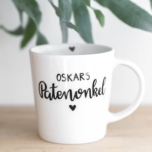 Tasse Patenonkel Becher Name personalisiert Handlettering handbemalt image 1