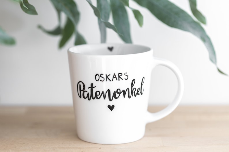 Tasse Patenonkel Becher Name personalisiert Handlettering handbemalt image 1