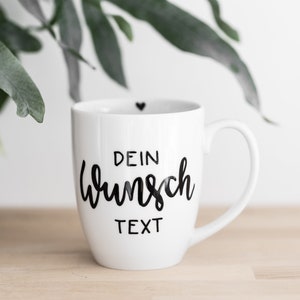 Tasse personalisiert Wunschtext Becher Name handbemalt verschiedene Farben image 1