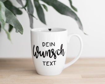 Tasse personalisiert Wunschtext Becher Name handbemalt verschiedene Farben