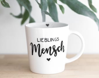 Tasse • Lieblingsmensch • Becher Geschenk mit Name personalisiert