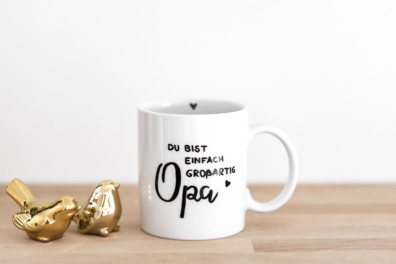 Tasse Opa ist großartig Becher Name personalisiert Handlettering handbemalt image 1