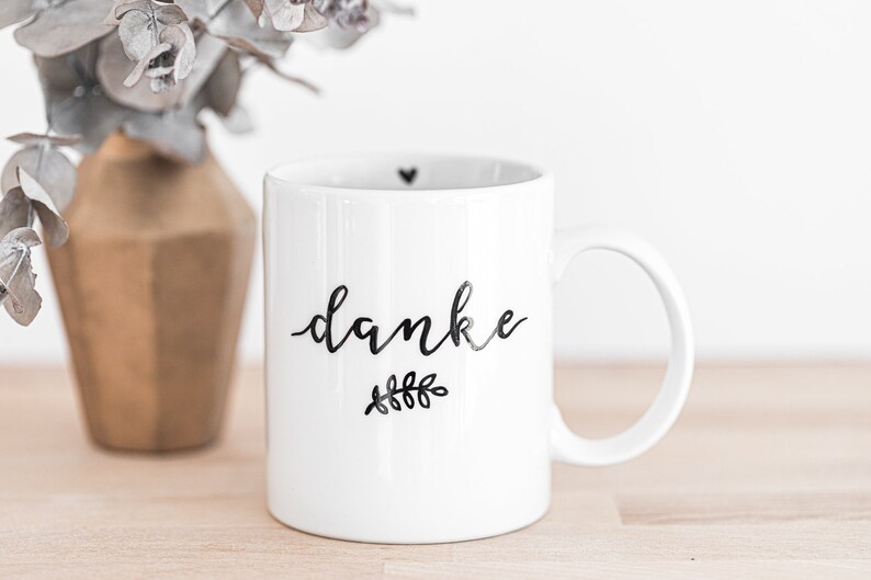 Tasse danke Becher Geschenk mit Name personalisiert Freundin keine