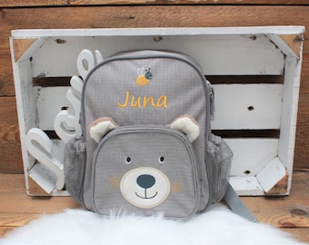 Rucksack, Kindergartentasche mit Namen bestickt, Kindergartenrucksack, Funktionsrucksack, Sterntaler Ben Bär , Teddy Rucksack mit Namen