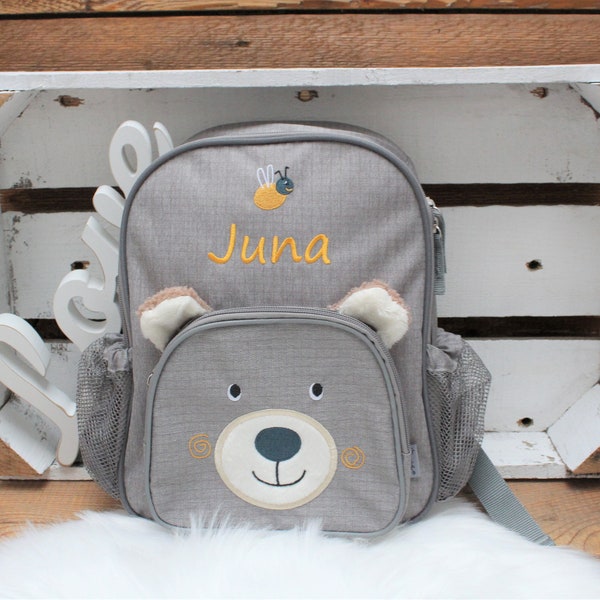 Backpack, kindergarten bag embroidered with name, kindergarten backpack, functional backpack, Sterntaler Ben Bär, teddy backpack with name