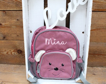 Kinder Rucksack Maus Mabel von Sterntaler, Kindergartentasche mit Namen bestickt, Funktionsrucksack für Kinder, Maus Rucksack mit Namen