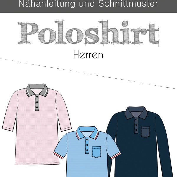 Schnittmuster Poloshirt Herren Fadenkäfer