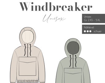 Schnittmuster Windbreaker Unisex Fadenkäfer