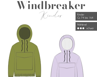 Schnittmuster Windbreaker Kinder Fadenkäfer