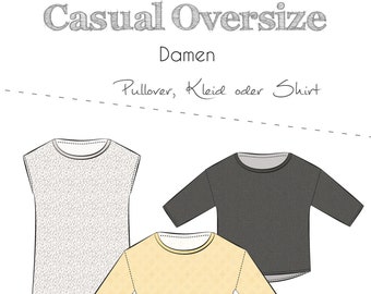 Schnittmuster Casual Oversize Damen Fadenkäfer