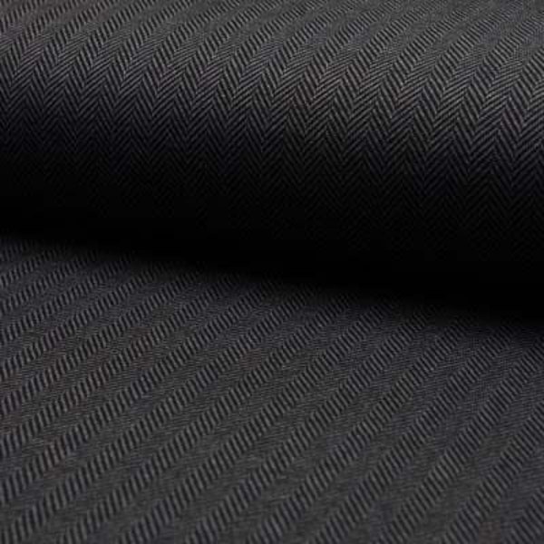 Jacquard Herringbone schwarz/grau