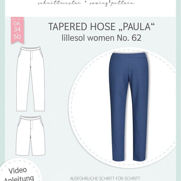 Schnittmuster Tapered Hose "Paula" lillesol women No. 62 lillesol&pelle