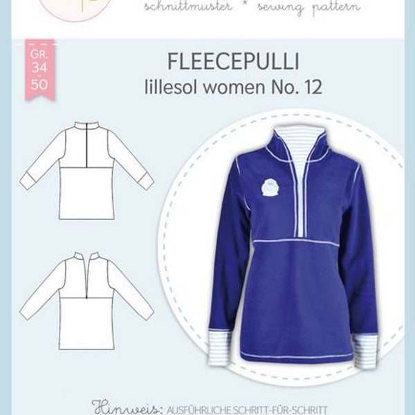 Schnittmuster Fleecepulli lillesol women No.12 lillesol&pelle