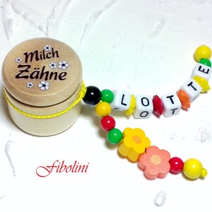 Caixa de dente de leite "FLORES". Caixa de dente personalizada, com nome, presente de aniversário infantil, dentes bambas, presentes de bebê, jardim de infância, faça você mesmo