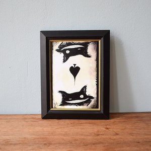Katze Spielkarte Druck Illustration
