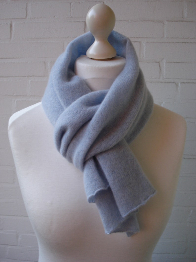 Narrow cashmere scarf, 20 colors, super soft, winter scarf, shawl, wool scarf image 1