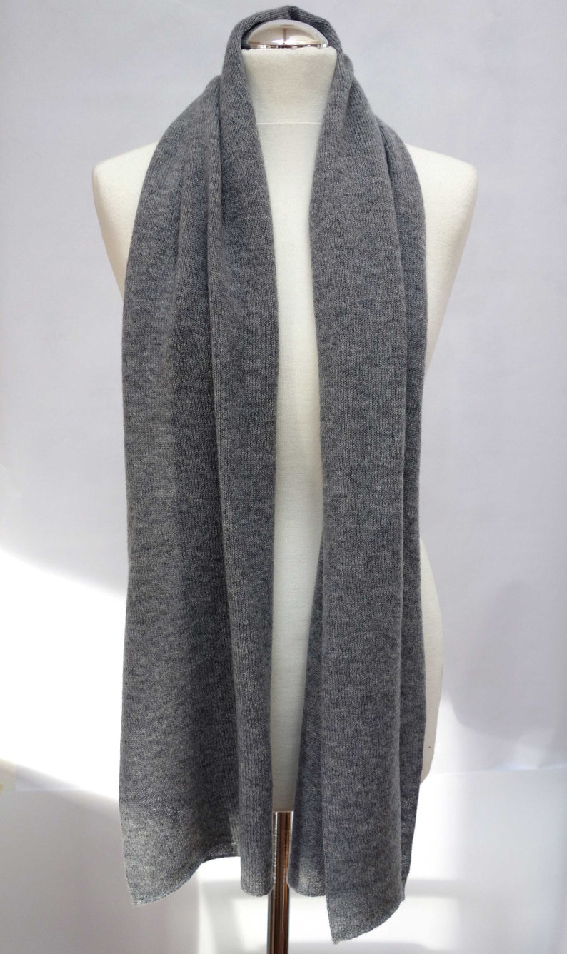 Narrow cashmere scarf, 20 colors, super soft, winter scarf, shawl, wool scarf image 4