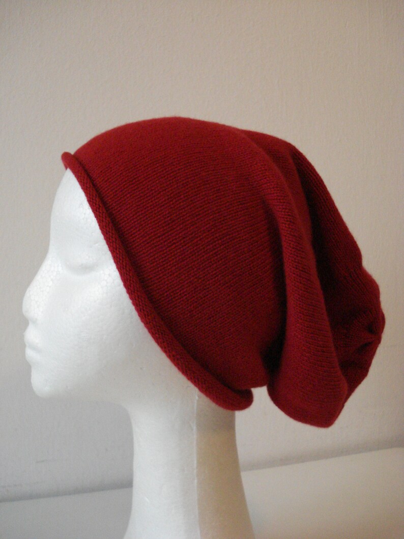 Schlichter Beanie aus feinstem Cashmere, 18 Farben, gestrickt, Mütze, Strickmütze, Kopfbedeckung, Wintermütze Bild 5