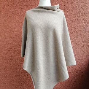 Poncho, groß, aus 100% Cashmere, Überwurf, Jacke, 18 Farben, gestrickt, Cape, Bild 9