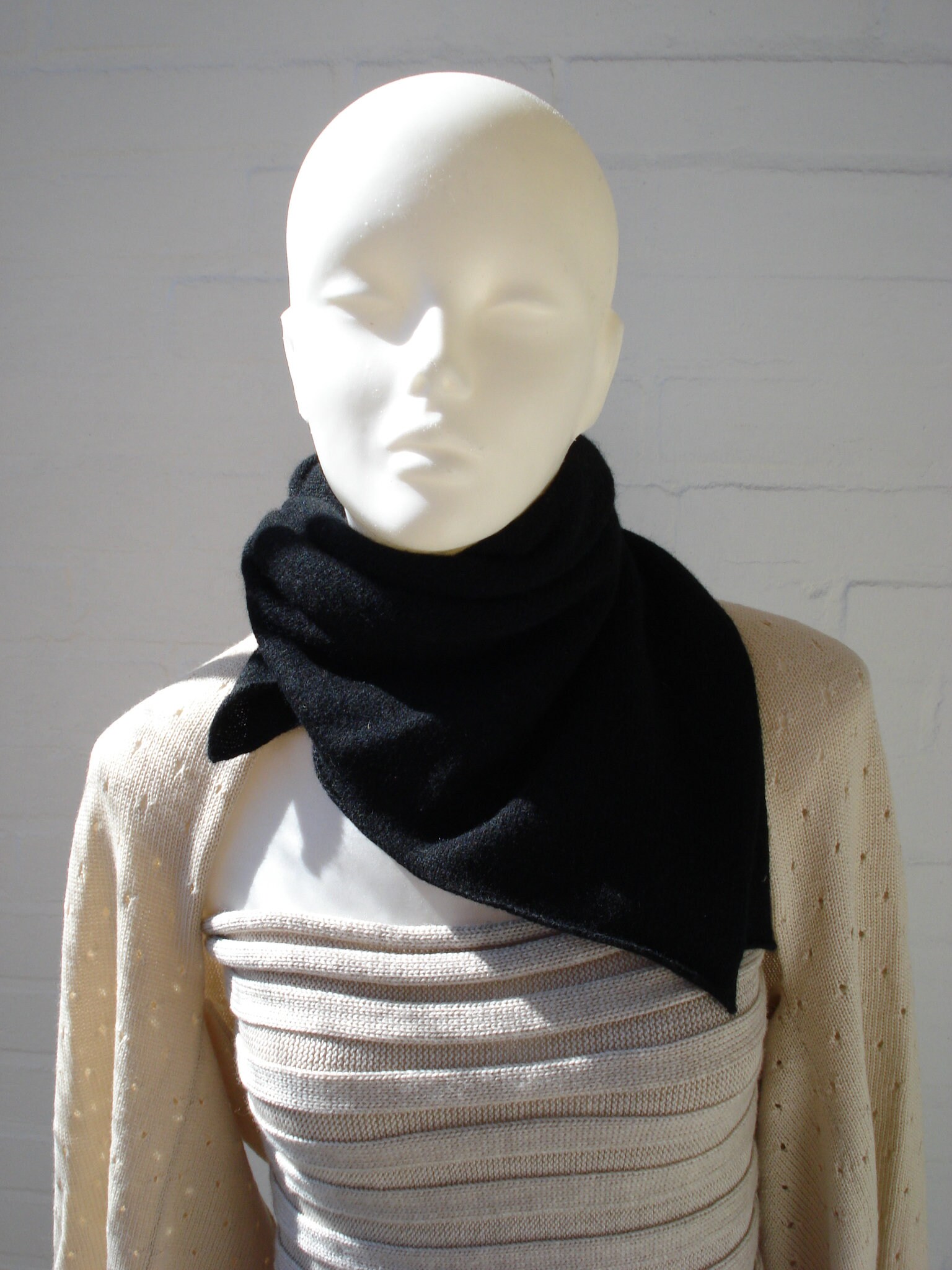 Ultra-thin Cashmere Scarf 52 X 52 Cm, Knitted, Shawl, Scarf