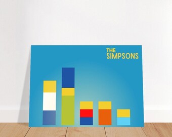 A4 The Simpsons minimalist movie poster