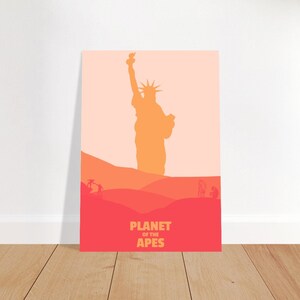 A3 Minimalist planet of the apes movie poster