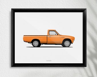 Datsun 620 Pickup Truck Print