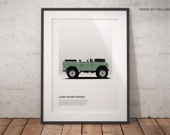 Topless Land Rover Series III Print