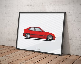 BMW E36 318 ti Print
