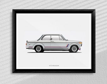 BMW 2002 Polaris (Silver) Turbo Print