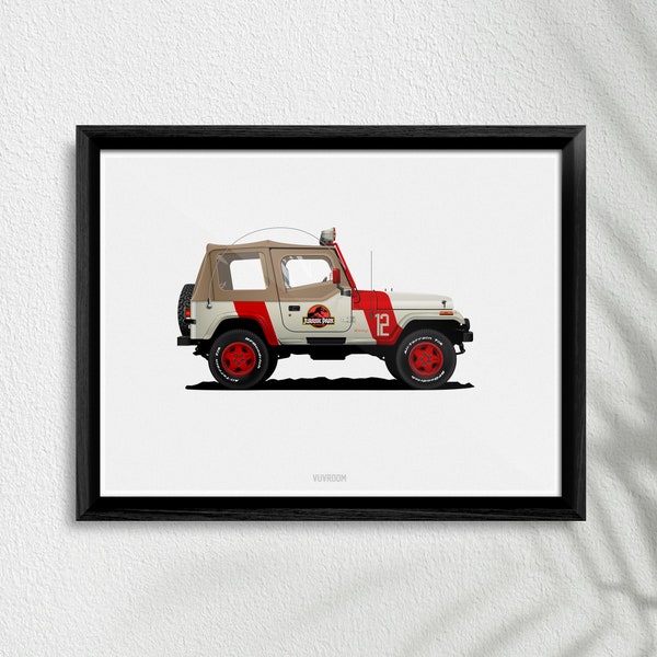 Jurassic Park Staff Vehicle Print