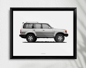 Toyota FJ80 Print