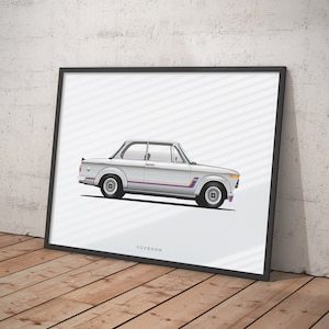 BMW 2002 Turbo Polaris | Poster Print of this Iconic Classic for any Car Lover