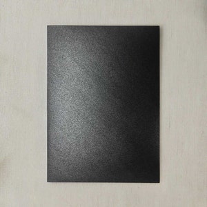 Onyx Kartonpapier | Schwarzes Metallic Papier