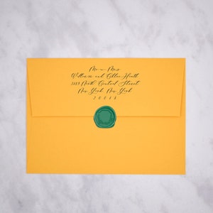 Citrine Yellow Straight Flap Envelopes