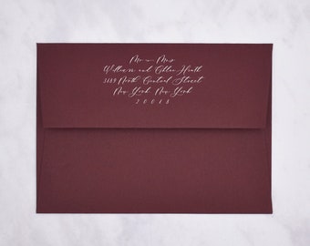 Claret Straight Flap Envelopes | Dark Red Envelopes