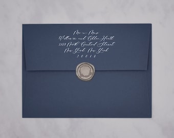 Cobalt Straight Flap Envelopes | Navy Blue Envelopes