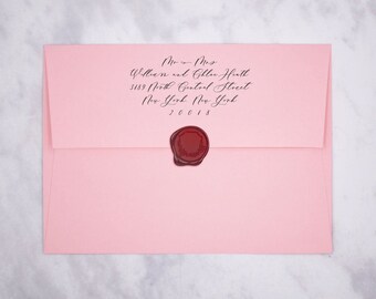 Candy Pink Straight Flap Envelopes | Light Pink Envelopes