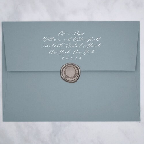 Dusty Blue Matte Envelopes A7.5 Blue Envelopes Light Blue Etsy