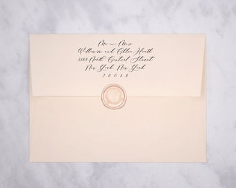Blush Straight Flap Envelopes | White Blush Envelopes