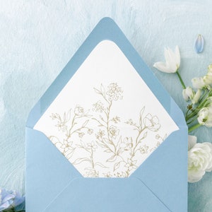Secret Garden Gefütterte Umschläge | Illustrierter Floral Liner