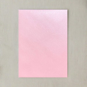 Rosenquarz Kartonpapier |  Hellrosa Metallic Papier
