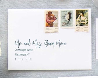 Adressage d'enveloppes Stella en encre couleur | Numérique
