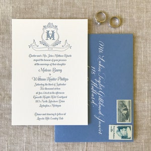 Aangepaste Letterpress Huwelijksuitnodiging, Huwelijksuitnodigingen, Save The Date, Letterpress Card, Aangepaste uitnodiging, Uitnodiging Suite, Uniek