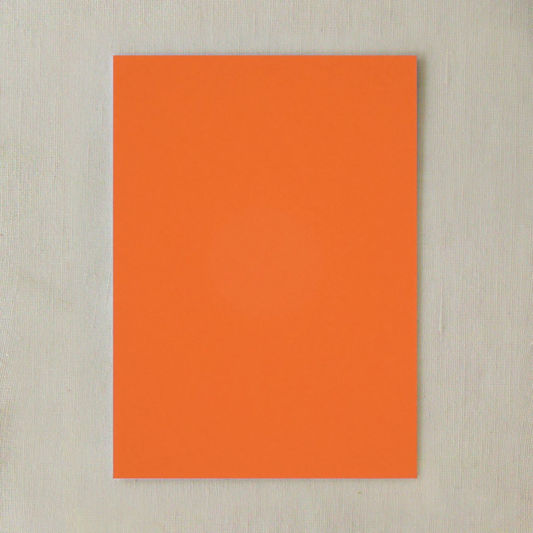 Orange Cardstock Paper Etsy