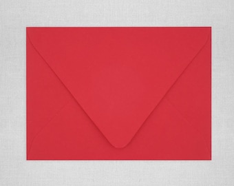 Bright Red Wedding Envelopes | Pointed Flap Envelopes