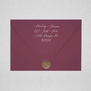Burgundy Euro Flap Envelopes | Dark Red Pointed Flap Envelopes